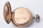 карманные часы, "Moser", Швейцария, начало 20-го века, серебро, 84, 875 проба, 120 г, Ø 58 мм, механ...
