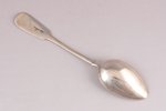 set of 6 soup spoons, silver, 84 standard, total weight of items 233, 17.3 cm, Ivan Khlebnikov facto...