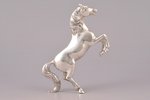 статуэтка, серебро, Лошадь, 900 проба, 157.85 г, 11.2 x 8.5 x 2.3 см, Европа...
