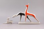 figurine, Deers, porcelain, Riga (Latvia), USSR, Riga porcelain factory, molder - Levon Agadzanjan,...