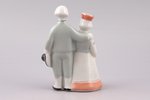 figurine, On the walk (Сouple in traditional costumes), porcelain, Riga (Latvia), Riga porcelain fac...
