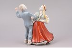 figurine, The Folk Dance, porcelain, Riga (Latvia), USSR, Riga porcelain factory, molder - Ilga Vana...