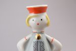statuete, Tautu dēls ar tautu meitu, porcelāns, Rīga (Latvija), PSRS, Rīgas porcelāna rūpnīca, 20.gs...