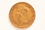 Франция, 20 франков, 1831 г., "Луи-Филипп I", золото, 900 проба, 6.45161 г, вес чистого золота 5.806...