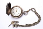 карманные часы, "Pegasus", Российская империя, Швейцария, конец 19-го века, серебро, 84, 875 проба,...