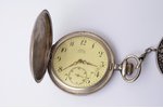 карманные часы, брелок для часов, Швейцария, Латвия, 1-я половина 20-го века, серебро, 84, 875 проба...