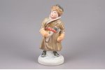 figurine, The boy with an ax, porcelain, USSR, Pervomaisk porcelain factory (Pesochnoye), molder - V...