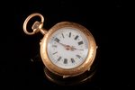 карманные часы, Франция, 20-й век, золото, 750 проба, 17.20 г, Ø 28 мм, часы не на ходу...