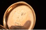 kabatas pulkstenis, Francija, 20. gs., zelts, 750 prove, 17.20 g, Ø 28 mm, nedarbojas...