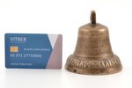 bell, bronze, h 8.8 cm, weight 333.2 g., Russia...