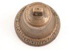 колокольчик, бронза, h 8.8 см, вес 333.2 г., Российская империя...