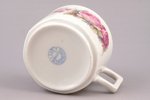 tējas pāris, porcelāns, M.S. Kuzņecova rūpnīca, Rīga (Latvija), 1920-1933 g., h (tasīte) 5.2 cm, Ø (...
