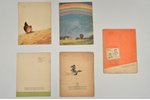 5 grāmatu komplekts: bērnu pasakas, 1957-1962 г., Latvijas valsts izdevniecība, Рига, 29 x 22 cm...