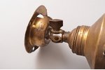 sconce, "RAPID" D.R.G.M., brass, glass, Germany, the 20-30ties of 20th cent., Ø  ~ 16 cm...