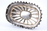 biscuit tray, silver, 830 standard, 797 g, 30 x 20.5 cm, h (with handle) 27 cm, 1920, Finland...