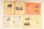 advertising publication, Agricultural machinery and wind power machines, 11 pcs., torn pages...