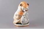 statuete, Lauva un zaķis, porcelāns, PSRS, LFZ - Lomonosova porcelāna rūpnīca, modeļa autors - B.J....