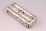 cigar capsule, silver, 84 ПТ standard, 117.25 g, 13.5 x 5.2 x 3.7 cm, the end of the 19th century, S...