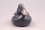 figurine, Duck, porcelain, Denmark, Royal Copenhagen, molder - Peter Herold, 1924, 6 x 10.5 cm...