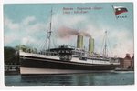 postcard, Liepāja, steamer "Tsar", Latvia, Russia, beginning of 20th cent., 13.8x8.8 cm...