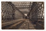 фотография, Рига, Железнодорожный мост, Латвия, Российская империя, начало 20-го века, 13.6x8.8 см...