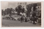 фотография, Рига, рынок у замка, Латвия, 20-30е годы 20-го века, 14x8,8 см...
