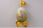 easter egg, porcelain, M.S. Kuznetsov manufactory, hand-painted, Russia, the beginning of the 20th c...