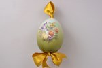 easter egg, porcelain, M.S. Kuznetsov manufactory, hand-painted, Russia, the beginning of the 20th c...