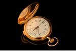 pocket watch, quarter repeater with chronometer, Switzerland, the border of the 19th and the 20th ce...