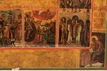 ikona, Svētki, dēlis, gleznota uz zelta, Krievijas impērija, 19.gs. vidus, 53.5 x 44.8 x 3 cm...