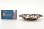candy-bowl, silver, 830 standard, 96.35 g, 13.5 x 11.9 x 2.2 cm, 1957, Finland...