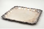 tray, silver, 830 standard, 1194 g, 35.5 x 35.7 cm, 1952, Hämeenlinna, Finland...