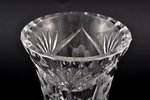a vase, silver, 830 standard, metal, cut-glass (crystal), 20 cm, 1984, Finland...