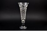 a vase, silver, 830 standard, cut-glass (crystal), 28.2 cm, 1973, Finland...