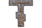 cross, The Crucifixion of Christ, copper alloy, 1-color enamel, Russia, the beginning of the 19th ce...