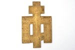 krusts, Kristus Krustā Sišana, vara sakausējuma, 5-krāsu emalja, Krievijas impērija, 19. gs. 2. puse...
