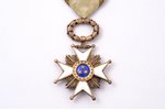 Орден Трёх Звёзд, 4-я степень, серебро, эмаль, 875 проба, Латвия, 20е годы 20го века, в футляре...