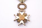 the Order of Three Stars, 4th class, silver, enamel, 875 standard, Latvia, 20ies of 20th cent., in a...