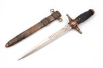 firefighter's dagger, total length 33.5 cm, blade length 22.2 cm, Hungary...