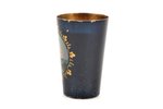 beaker, silver, 875 standard, 42.80 g, gilding, painted over enamel, h 5.9 cm, Jewelry and watch fac...