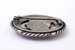 sakta, made of 5 lats coin, silver, 25.20 g., the item's dimensions Ø 4 cm, the 20-30ties of 20th ce...
