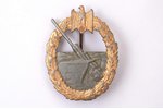 badge, document, Marine Artillery war Badge, Third Reich, Germany, 40ies of 20 cent., 53.74 x 41.42...
