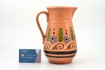 jug, ceramics, M.S. Kuznetsov manufactory, Riga (Latvia), the 30ties of 20th cent., 21.7 cm, traces...