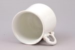 small cup, porcelain, M.S. Kuznetsov manufactory, Russia, the end of the 19th century, h 7.9 cm, lit...