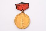 medal, Basketball champion of the Europe G. Silins
Europe, gold, USSR, 1953, 39 x 34 mm...