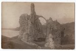 фотография, замок в Айзкраукле, Латвия, Российская империя, начало 20-го века, 14x9 см...