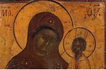 icon, Tikhvin icon of the Mother of God, board, silver, painting, guilding, engraving, oklad weight...