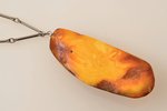 a pendant, amber, amber stone weight 14.8 g and size  2.4 x 3.7 x 1.05cm...