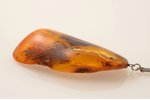 a pendant, amber, amber stone weight 14.8 g and size  2.4 x 3.7 x 1.05cm...