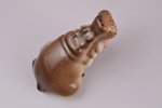 figurine, Hippo (large), porcelain, Russian Federation, LFZ - Lomonosov porcelain factory, the 21st...